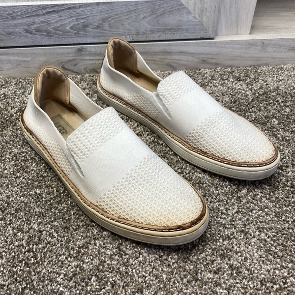 UGG Sammy Sneaker WHITE RIB KNIT 8.5 - Picture 4 of 10